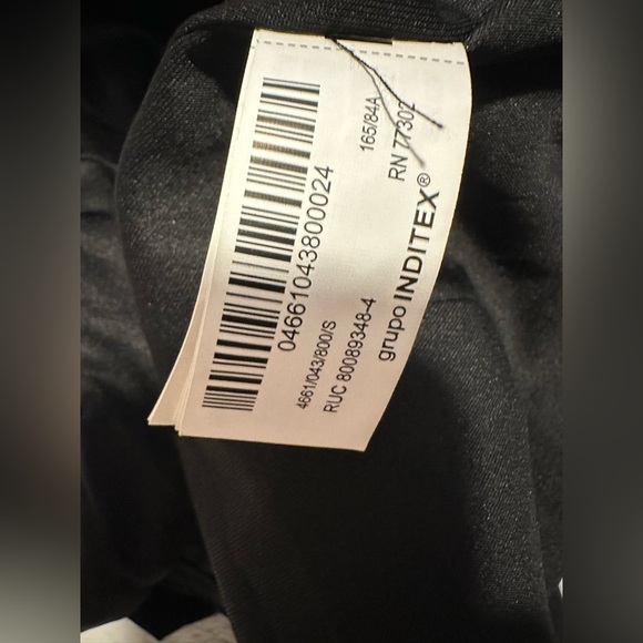 Zara Black Ruffled Off Shoulder Crop Top - Picture 7 of 8